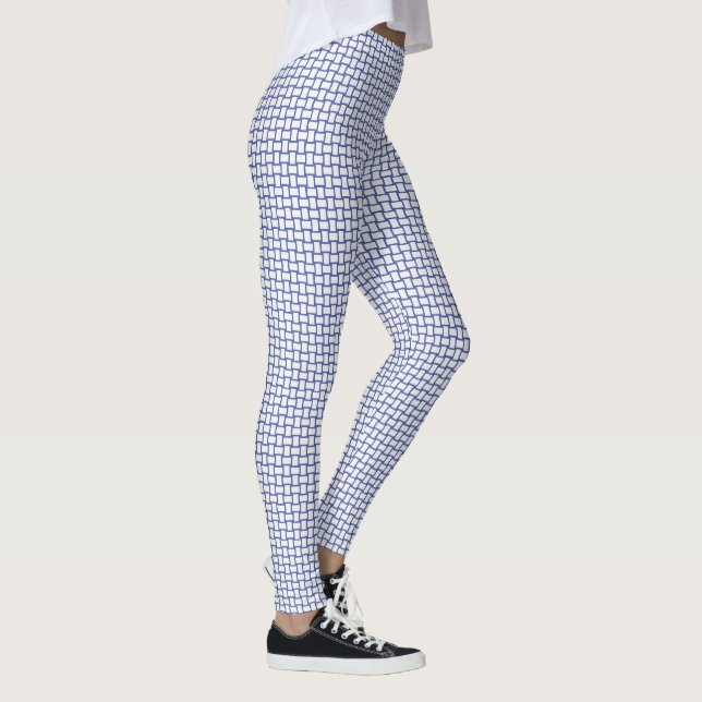 Leggings Motif Bleu Blanc (Droite)