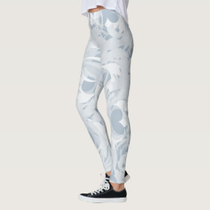 Leggings Motif bleu Turquoise poussiéreux A