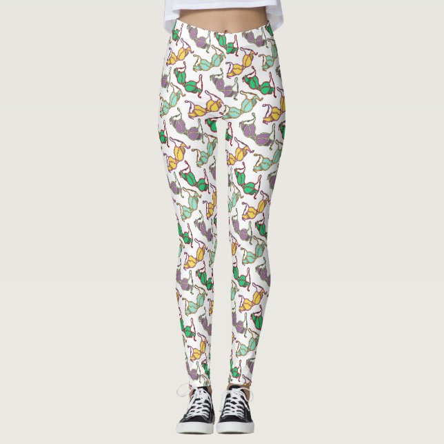 Leggings Motif Bra multicolore (Devant)