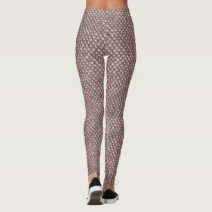 Leggings Motif Brown Herringbone