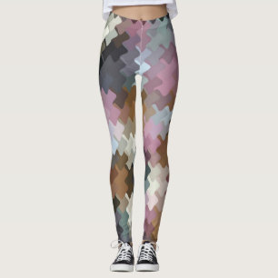 Leggings Motif Camo numérique multicolore