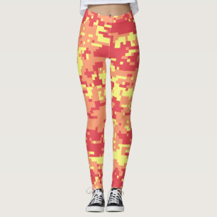 Leggings Motif Camo numérique Sunshine