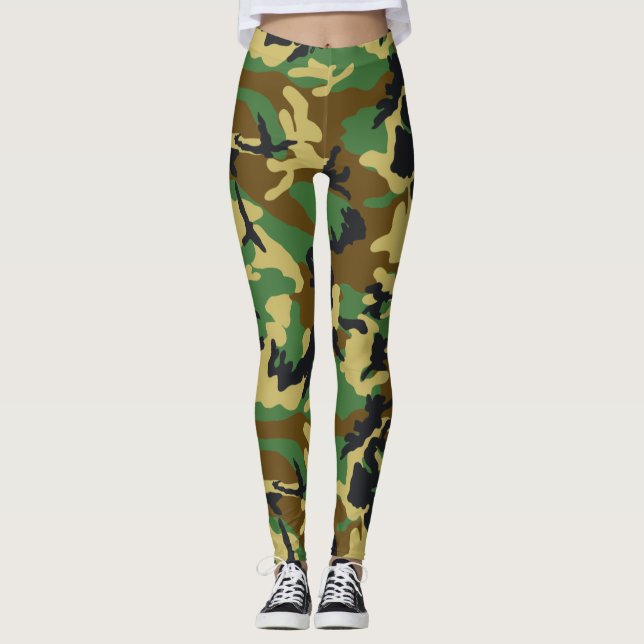 Leggings Motif Camo Woodland (Devant)