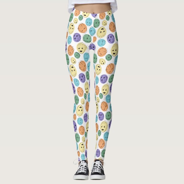 Leggings Motif Cercle coloré Groot (Devant)