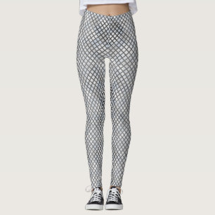 Leggings Motif Checker en diagonale gris 02.w Offwhite BG