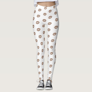 Leggings Motif chic Girly de lèvres de parties