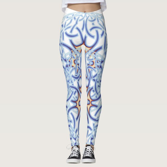 Leggings Motif circulaire celtique en couleurs pastel (Devant)