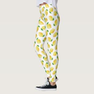 Leggings Motif citron aquarelle