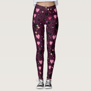 Leggings Motif Coeurs rayonnants 01