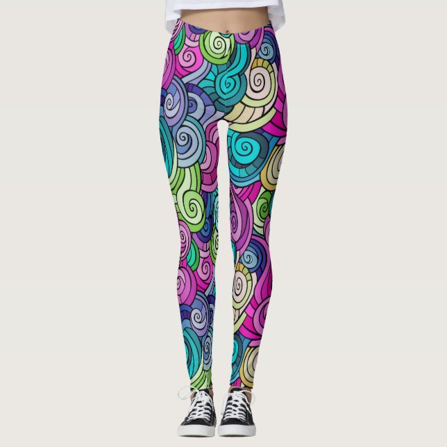Leggings Motif coloré (Devant)