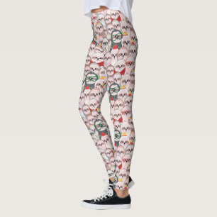 Leggings Motif comique de paresse