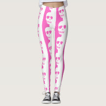 Motif crâne blanc et rose