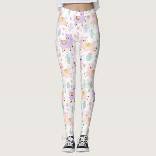 Leggings Motif Cute Alpaca