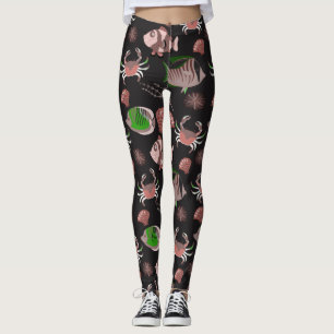 Leggings Motif d'animaux aquatiques   vie sous-marine océan