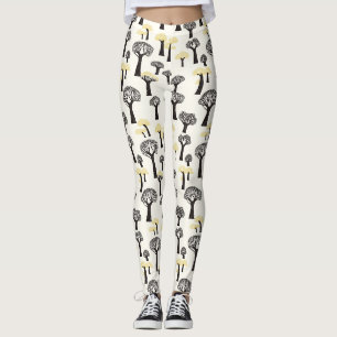 Leggings Motif d'arbre de baobab lunaire