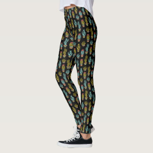 Leggings Motif Dark Grunge Cactus
