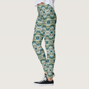 Leggings Motif d'art de mosaïque amérindienne Abstraite