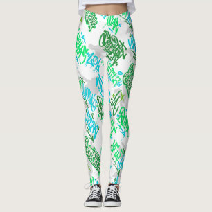 Leggings Motif d'arts de rue Hip Hop