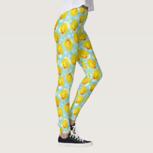 Leggings Motif de bain canards en caoutchouc
