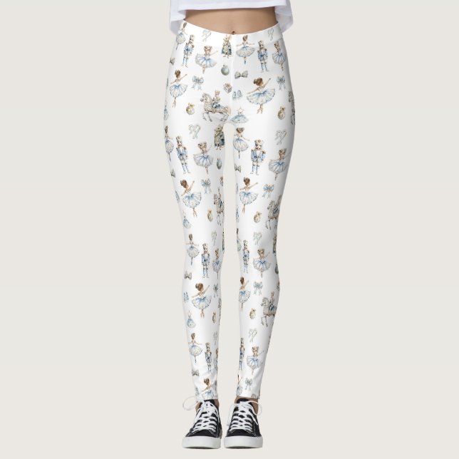 Leggings Motif de ballet Noisette Noël (Devant)