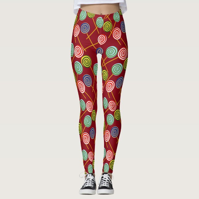 Leggings Motif de bonbons | motif Lollies | lollipop 10 (Devant)