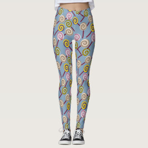 Leggings Motif de bonbons motif Lollies lollipop 3