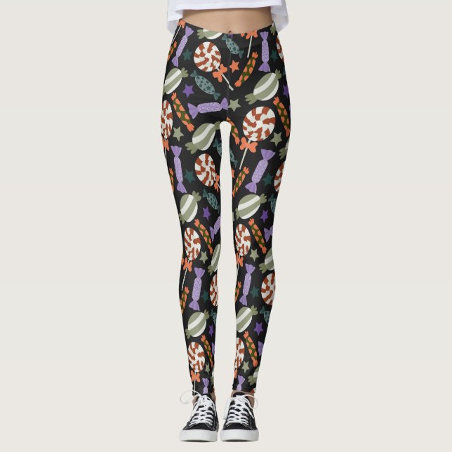 Leggings Motif de bonbons | motif Lollies | lollipop 55 (Devant)