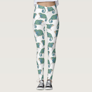 Leggings Motif de caméléon
