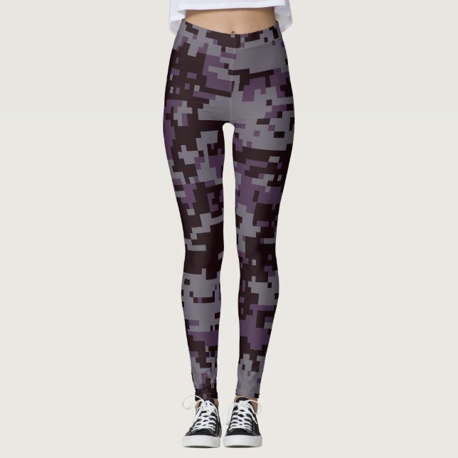 Leggings Motif de caméra numérique Currant (Devant)