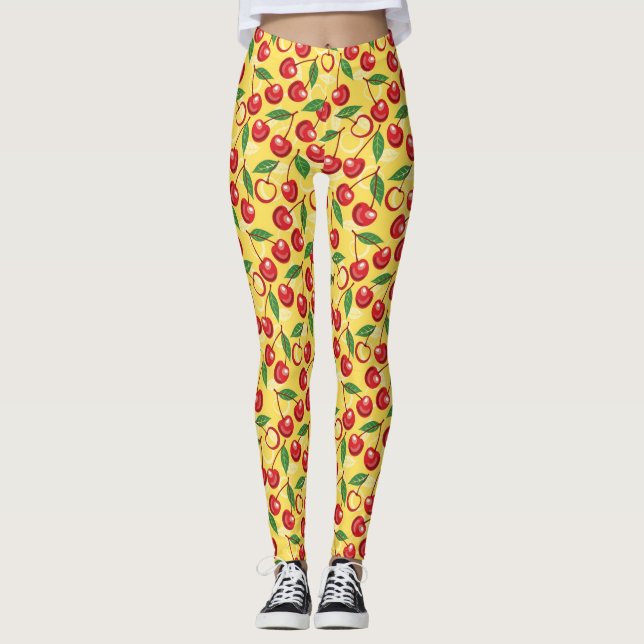 Leggings Motif de cerise (Devant)