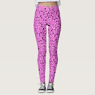 Leggings Motif de cerveau Zombie