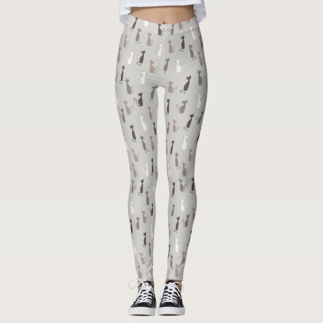 Leggings Motif de chats (Devant)