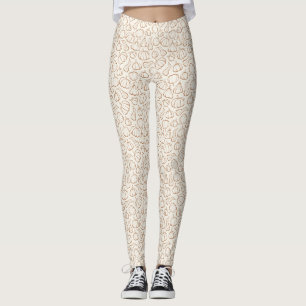 Leggings Motif de citrouille bohème neutre pour fête d'auto