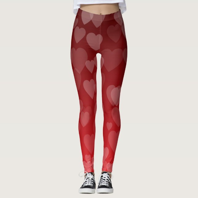 Leggings Motif de coeur 19 (Devant)