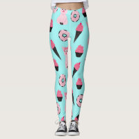 Motif de cône de crème glacée à la menthe rose