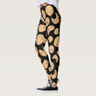 Leggings Motif de cookies à puces de chocolat