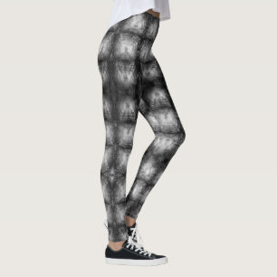 Leggings Motif de coquille de tortue Sulcata en grand