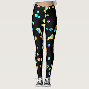 Leggings Motif de couleur vivant