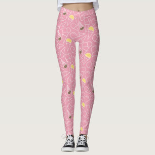 Leggings Motif de crème glacée d'été