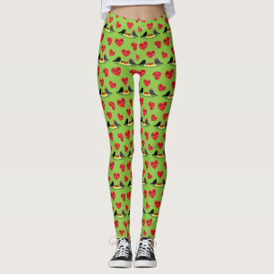 Leggings Motif de date romantique des boulettes de viande d