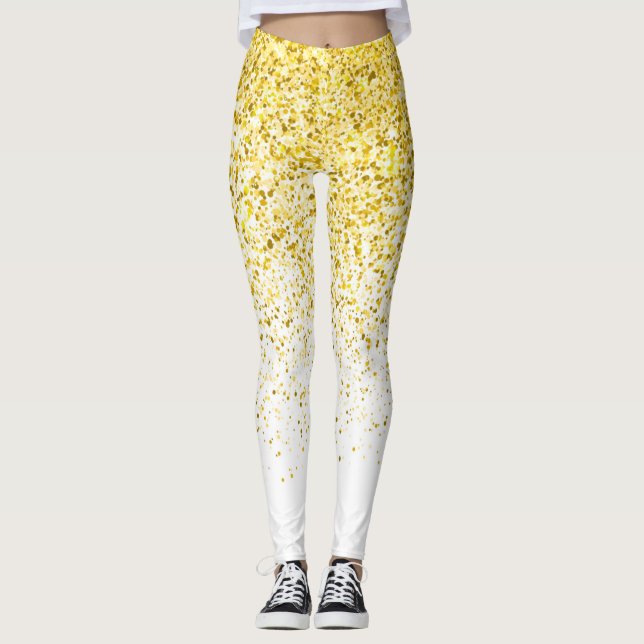 Leggings Motif de dégradé de rayonnement 1 (Devant)