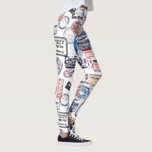 Leggings Motif de déplacement de sceaux de femme