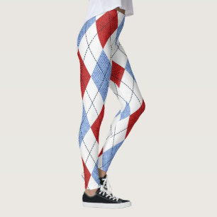 Leggings motif de diamant