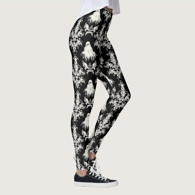 Leggings Motif de fantôme noir gothique (Droite)