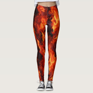 Leggings Motif de flamme