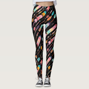 Leggings Motif de flèche multicolore Thunder_Cove