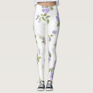 Leggings Motif de fleurs