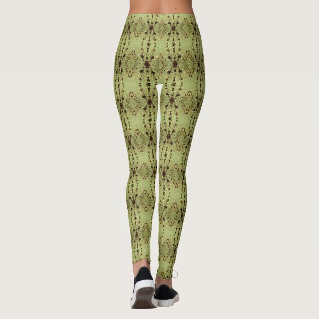 Leggings Motif de fleurs mort 15 (Dos)