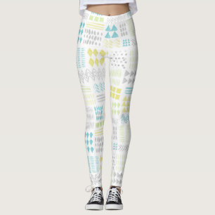 Leggings Motif de formes d'aquarelle Abstraites