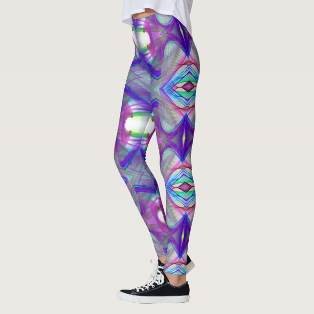 Leggings motif de fractale (Gauche)